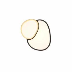 Lampes Dorées-Luminaires Trio Plafonnier Trio RISE LED Noir doré, 1 lumière, Télécommandes