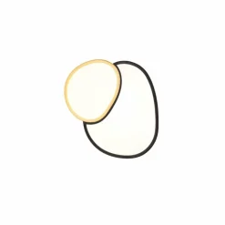 Lampes Dorées-Luminaires Trio Plafonnier Trio RISE LED Noir doré, 1 lumière, Télécommandes