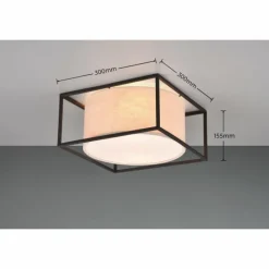 Luminaires Trio Plafonnier Trio Ross Noir, 2 lumières* Plafonniers