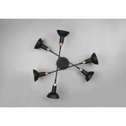 Luminaires Trio Plafonnier Trio Roxie Noir, 6 lumières* Plafonniers