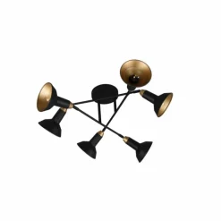 Luminaires Trio Plafonnier Trio Roxie Noir, 6 lumières* Plafonniers