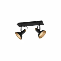 Luminaires Trio Plafonnier Trio Roxie Noir, 2 lumières* Spots Et Projecteurs