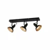 Luminaires Trio Plafonnier Trio Roxie Noir, 3 lumières* Spots Et Projecteurs