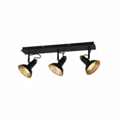 Luminaires Trio Plafonnier Trio Roxie Noir, 3 lumières* Spots Et Projecteurs