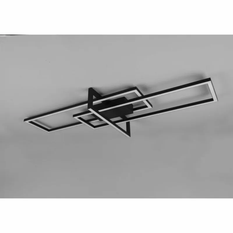 Luminaires Trio Plafonnier Trio Salinas LED Noir, 1 lumière* Éclairage Led