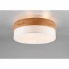 Lampes En Tissu-Luminaires Trio Plafonnier Trio Seasons Écru, Nickel mat, 3 lumières