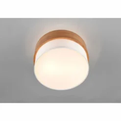 Lampes En Tissu-Luminaires Trio Plafonnier Trio Seasons Écru, Nickel mat, 2 lumières