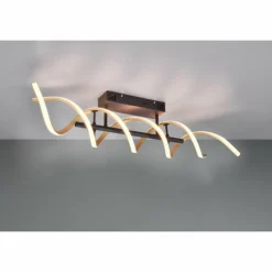 Luminaires Trio Plafonnier Trio Sequence LED Laiton, Noir, 1 lumière* Éclairage Led