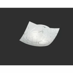 Luminaires Rustiques-Luminaires Trio Plafonnier Trio SPIRELLI Blanc, 2 lumières