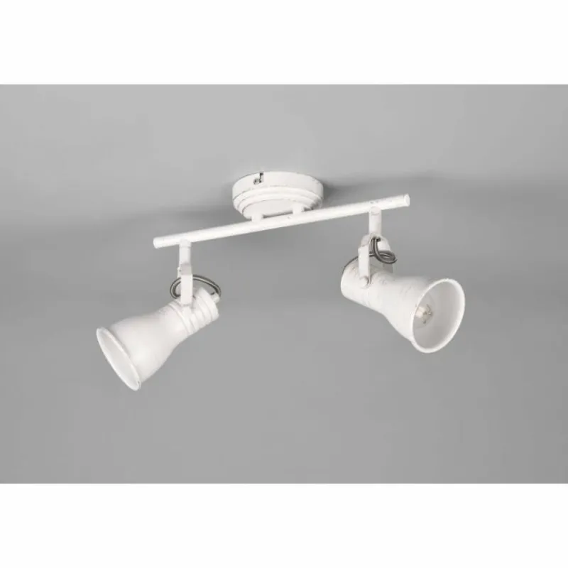 Luminaires Trio Plafonnier Trio Steam Ancien, Blanc, 2 lumières* Spots Et Projecteurs