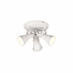 Luminaires Trio Plafonnier Trio Steam Ancien, Blanc, 3 lumières* Spots Et Projecteurs