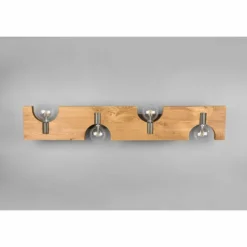 Lampes Vintages & Rétros-Luminaires Trio Plafonnier Trio Tailor Brun foncé, Écru, Nickel mat, 4 lumières