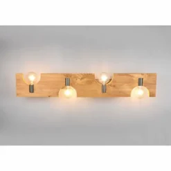 Lampes Vintages & Rétros-Luminaires Trio Plafonnier Trio Tailor Brun foncé, Écru, Nickel mat, 4 lumières