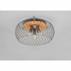 Lampes Vintages & Rétros-Luminaires Trio Plafonnier Trio Tamil Brun foncé, Nickel mat, 3 lumières