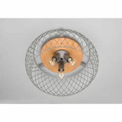 Lampes Vintages & Rétros-Luminaires Trio Plafonnier Trio Tamil Brun foncé, Nickel mat, 3 lumières