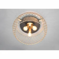 Lampes Vintages & Rétros-Luminaires Trio Plafonnier Trio Tamil Laiton, 3 lumières
