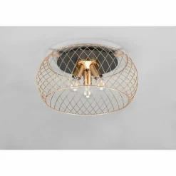 Lampes Vintages & Rétros-Luminaires Trio Plafonnier Trio Tamil Laiton, 3 lumières