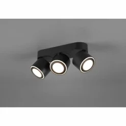 Luminaires Trio Plafonnier Trio Taurus LED Noir, 6 lumières* Éclairage Led