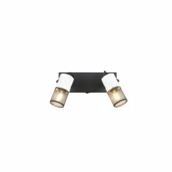 Luminaires Trio Plafonnier Trio TOSH Noir, 2 lumières* Spots Et Projecteurs