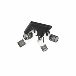 Luminaires Trio Plafonnier Trio TOSH Noir, 4 lumières* Spots Et Projecteurs