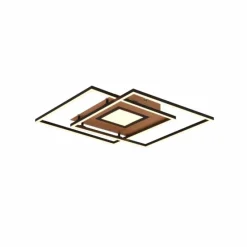 Lampes Dorées-Luminaires Trio Plafonnier Trio Via LED Or, Noir, 1 lumière, Télécommandes