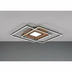 Lampes Dorées-Luminaires Trio Plafonnier Trio Via LED Or, Noir, 1 lumière, Télécommandes