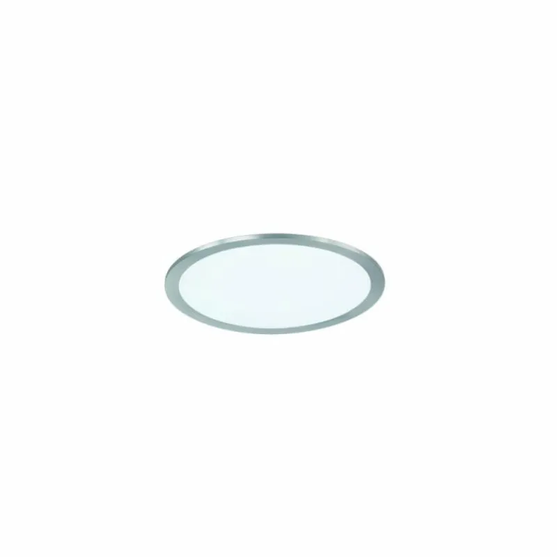 Luminaires Trio Plafonnier Trio WIZ GRIFFIN LED Nickel mat, 1 lumière, Télécommandes, Changeur de couleurs