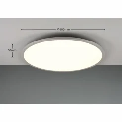 Luminaires Trio Plafonnier Trio YUMA LED Titane, 2 lumières, Télécommandes, Changeur de couleurs* Éclairage Led