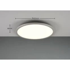 Luminaires Trio Plafonnier Trio YUMA LED Titane, 2 lumières, Télécommandes, Changeur de couleurs* Éclairage Led