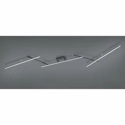 Luminaires Trio Plafonnier Trio-Leuchten Arvin LED Noir, 2 lumières, Télécommandes, Changeur de couleurs* Éclairage Led