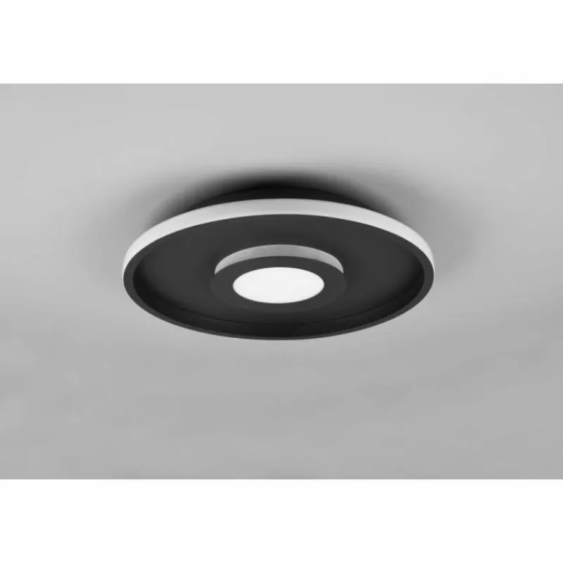 Luminaires Trio Plafonnier Trio-Leuchten Ascari LED Noir, 1 lumière* Éclairage Led