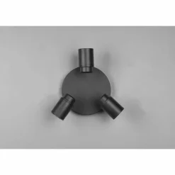 Luminaires Trio Plafonnier Trio-Leuchten Angelo Noir, 3 lumières* Spots Et Projecteurs