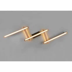 Lampes En Bois-Luminaires Trio Plafonnier Trio-Leuchten Bellari LED Brun, 1 lumière, Télécommandes