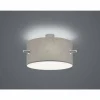 Lampes En Tissu-Luminaires Trio Plafonnier Trio-Leuchten Camden Nickel mat, 3 lumières