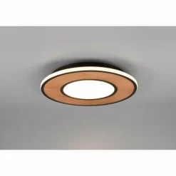 Lampes En Bois-Luminaires Trio Plafonnier Trio-Leuchten Deacon LED Brun, 1 lumière