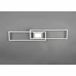 Luminaires Trio Plafonnier Trio-Leuchten Ganado LED Nickel mat, 2 lumières, Télécommandes, Changeur de couleurs* Éclairage Led