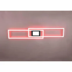 Luminaires Trio Plafonnier Trio-Leuchten Ganado LED Noir, 2 lumières, Télécommandes, Changeur de couleurs* Éclairage Led