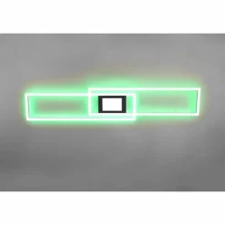 Luminaires Trio Plafonnier Trio-Leuchten Ganado LED Noir, 2 lumières, Télécommandes, Changeur de couleurs* Éclairage Led