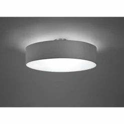 Lampes En Tissu-Luminaires Trio Plafonnier Trio-Leuchten Hotel Nickel mat, 3 lumières