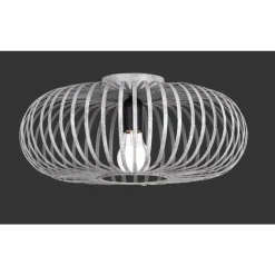 Lampes Vintages & Rétros-Luminaires Trio Plafonnier Trio-Leuchten Johann Gris, 1 lumière