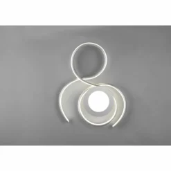 Luminaires Trio Plafonnier Trio-Leuchten Jive LED Nickel mat, 1 lumière, Télécommandes* Éclairage Led