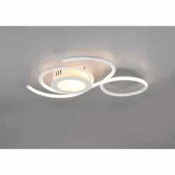 Luminaires Trio Plafonnier Trio-Leuchten Jive LED Blanc, 1 lumière, Télécommandes* Éclairage Led