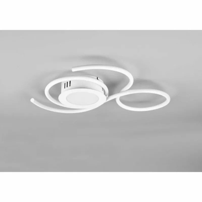 Luminaires Trio Plafonnier Trio-Leuchten Jive LED Blanc, 1 lumière, Télécommandes* Éclairage Led