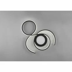 Luminaires Trio Plafonnier Trio-Leuchten Jive LED Noir, 1 lumière, Télécommandes* Éclairage Led