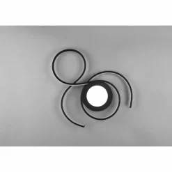 Luminaires Trio Plafonnier Trio-Leuchten Jive LED Noir, 1 lumière, Télécommandes* Éclairage Led