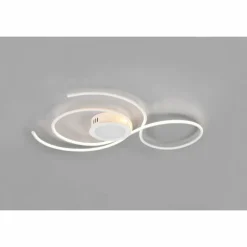 Luminaires Trio Plafonnier Trio-Leuchten Jive LED Blanc, 1 lumière, Télécommandes* Éclairage Led