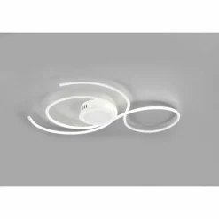 Luminaires Trio Plafonnier Trio-Leuchten Jive LED Blanc, 1 lumière, Télécommandes* Éclairage Led