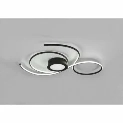 Luminaires Trio Plafonnier Trio-Leuchten Jive LED Noir, 1 lumière, Télécommandes* Éclairage Led