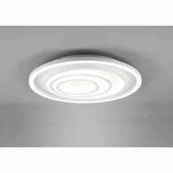 Luminaires Trio Plafonnier Trio-Leuchten Kagawa LED Blanc, 1 lumière, Télécommandes* Éclairage Led