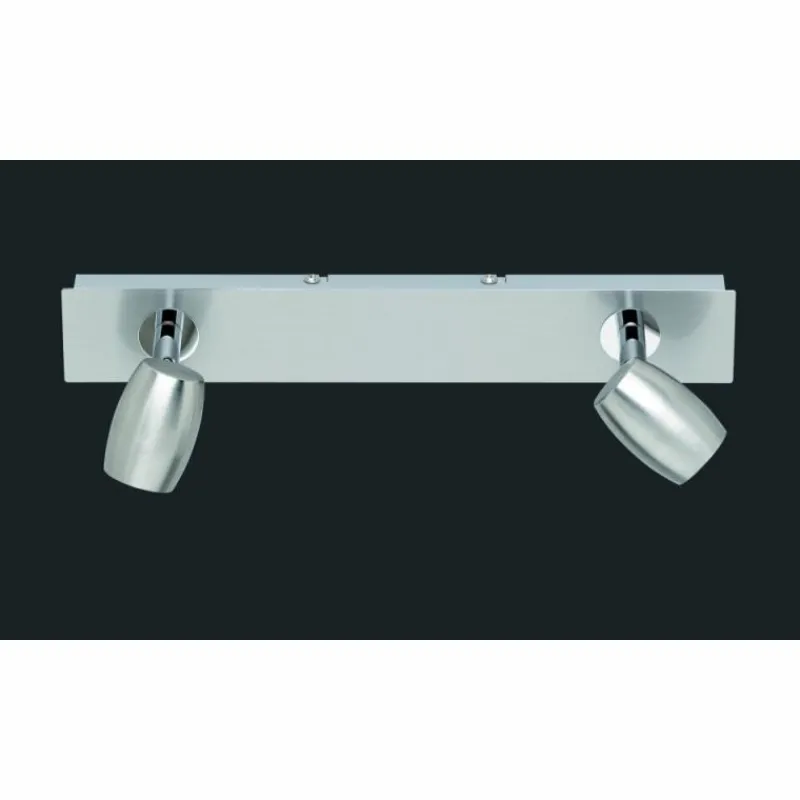 Luminaires Rustiques-Luminaires Trio Plafonnier Trio-Leuchten Michael Nickel mat, 2 lumières